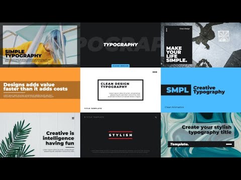 Simple Typography Slides Final Cut Pro Templates