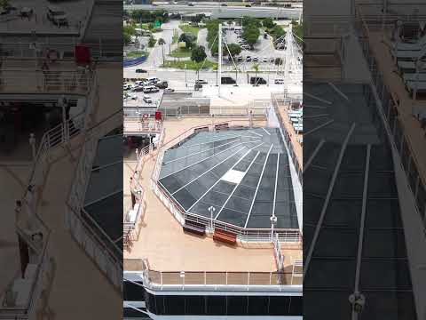 Thumbnail for Queen Elizabeth Cruise ship pool deck, with almost #birdstrike to Drone Oct 18 2025