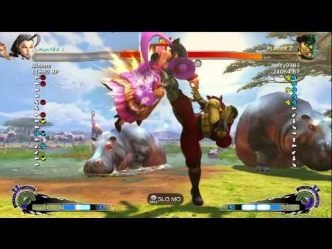 藍弟 lsy9983 [Bison] vs Minene [Rose] SSF4 Japanese Online Ranked Matches - TRUE-HD