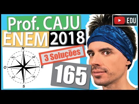 [ENEM 2018] 165 📓 ORIENTAÇÃO A rosa dos ventos é uma figura que representa oito sentidos, que