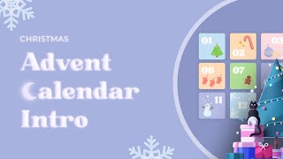 🎄aesthetic vlogmas intro template | free advent calendar green screen ❄️