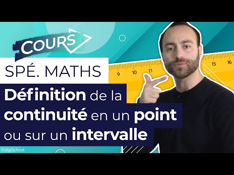 Définition de la continuité en un point ou sur un intervalle - Spé Maths