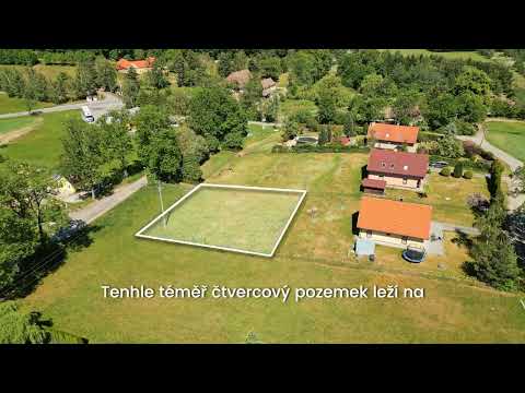 Video Prodej pozemku k zastavění rodinným domem, 887 m2, Obora u Hracholusk