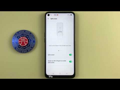 How to turn on/off the split screen feature on OPPO A54 Android 11