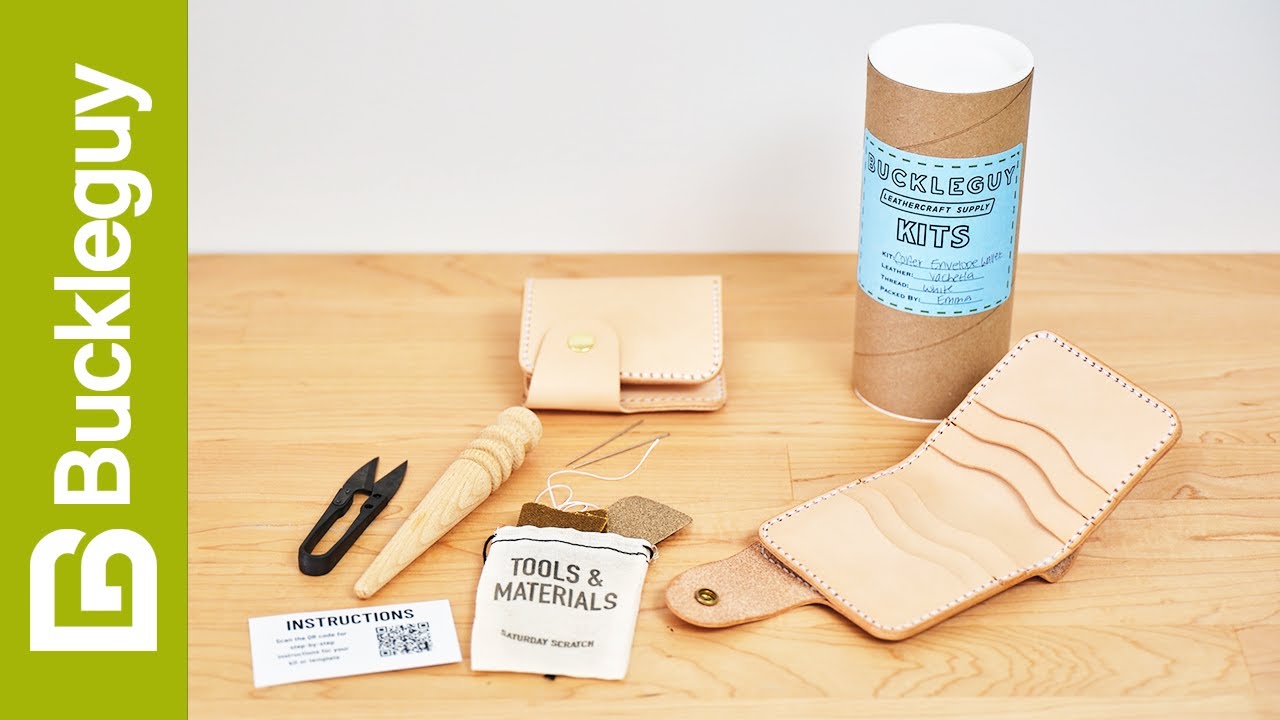 How to Make a Leather Snap Wallet | Step-by-Step Leather Kit Instructions