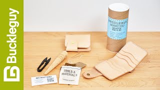How to Make a Leather Snap Wallet | Step-by-Step Leather Kit Instructions