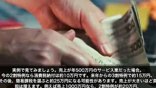 インボイス2割特例が終わる。その後の消費税負担はいくら？