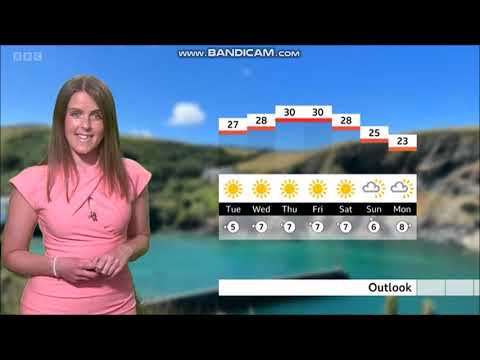 [HD] Alex Osbourne BBC ONE Spotlight weather August 7th 2022 - 60 fps Good Quality