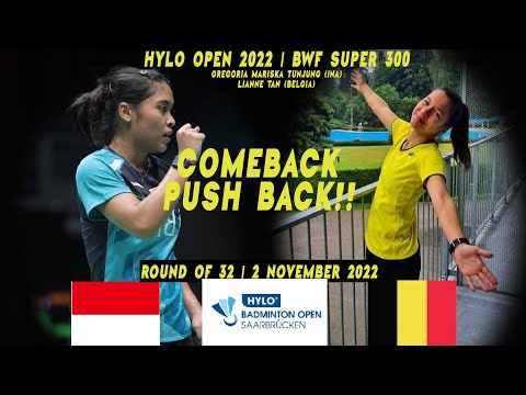 COMEBACK LANGSUNG END! Gregoria Mariska TUNJUNG (INA) VS Lianne TAN (BELGIA) HYLO OPEN 2022