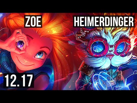 ZOE vs HEIMER (MID) | 3/1/5, 400+ games | KR Master | 12.17