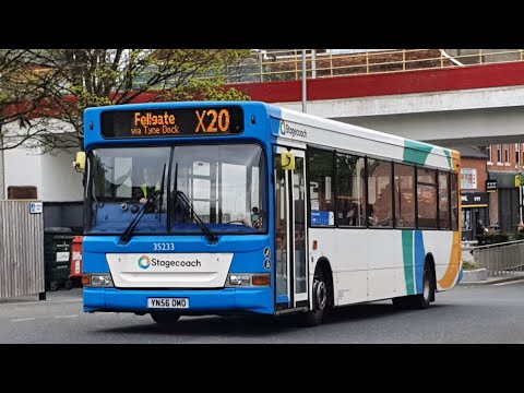 Journey on Route X20 | YN56OMO/35233 - Stagecoach North East: Dennis Dart SLF/ADL Pointer 2