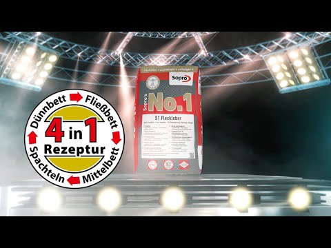 Sopro´s No.1 S1 Flexkleber - die No.1 auf der Baustelle