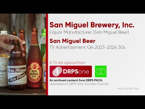 San Miguel Beer TV Ad Q4 2023-2024 30s (Philippines) [ST]