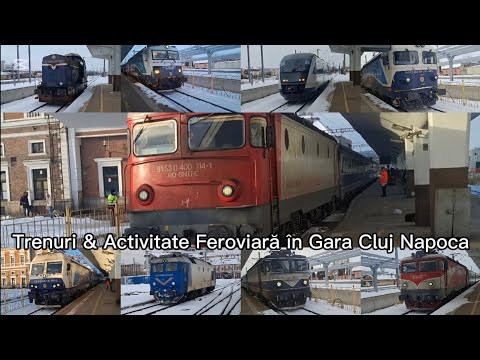 Trenuri & Activitate Feroviară în Gara Cluj Napoca - 11 Ianuarie 2026