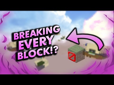 BREAKING EVERY BLOCK IN A BEDWARS GAME!?!