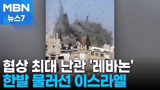 헤즈볼라 보복 공격·이란 협상 보이콧…이스라엘, 레바논과 협상 [MBN 뉴스7]