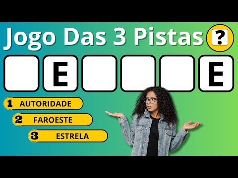 Jogo das 3 Pistas - Tente Descobrir Qual é a Palavra #quiz #jogodas3pistas #adivinheapalavra