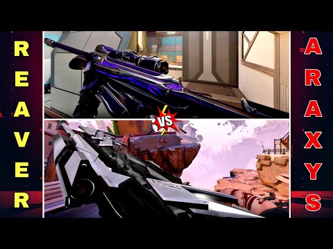 REAVER Operator VS ARAXYS Operator Comparison || Which One Is The Best Operator Skin In Valorant ||