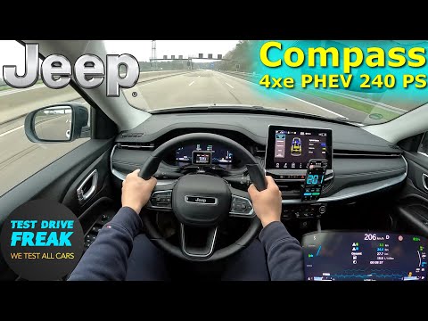 2023 Jeep Compass S 4xe PHEV 240 PS TOP SPEED AUTOBAHN DRIVE POV