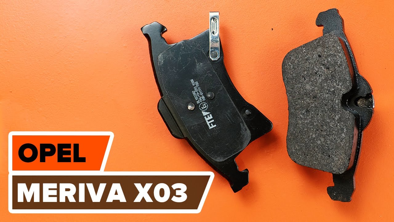 Jak vyměnit přední brzdové destičky na Opel Meriva X03 – návod k výměně