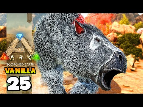 O MISTÉRIO DO MEGATÉRIO!!! ARK: SCORCHED EARTH (VANILLA) 25