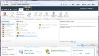 Editing SharePoint Central Administration Home Page