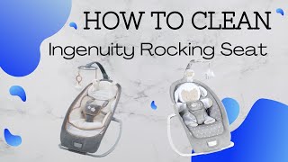How to Wash/ take apart Ingenuity Rocker Seat (Remove & Put on Fabrics)