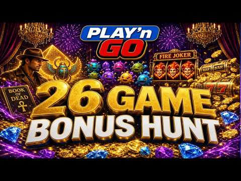 Thumbnail for video: Play n Go Bonus Hunt, 26 Games, Spent £220, Will We Make Profit???