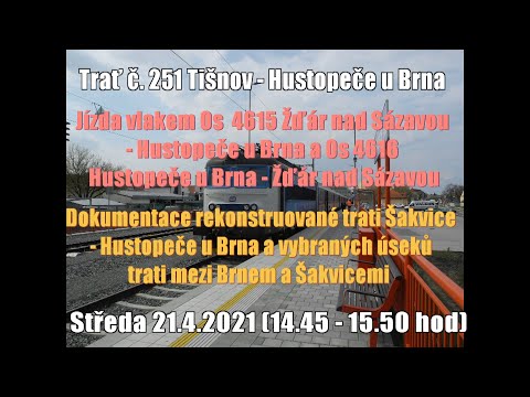 Zrekonstruovaná a opravená trať Šakvice - Hustopeče + počátek výstavby odbočky Rajhrad