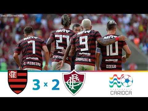 Flamengo 3 x 2 Fluminense -  Melhores Momentos  - (24/03/2019)