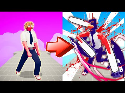 DENJI TRANSFORM CHAINSAW MAN DEFEAT ALL UNITS | TABS - Totally Accurate Battle Simulator