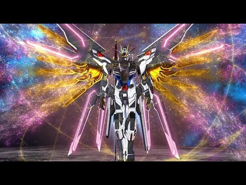 [Gundam SEED Freedom]Strike Freedom Gundam Spec II and Mighty Strike Freedom Gundam all scene