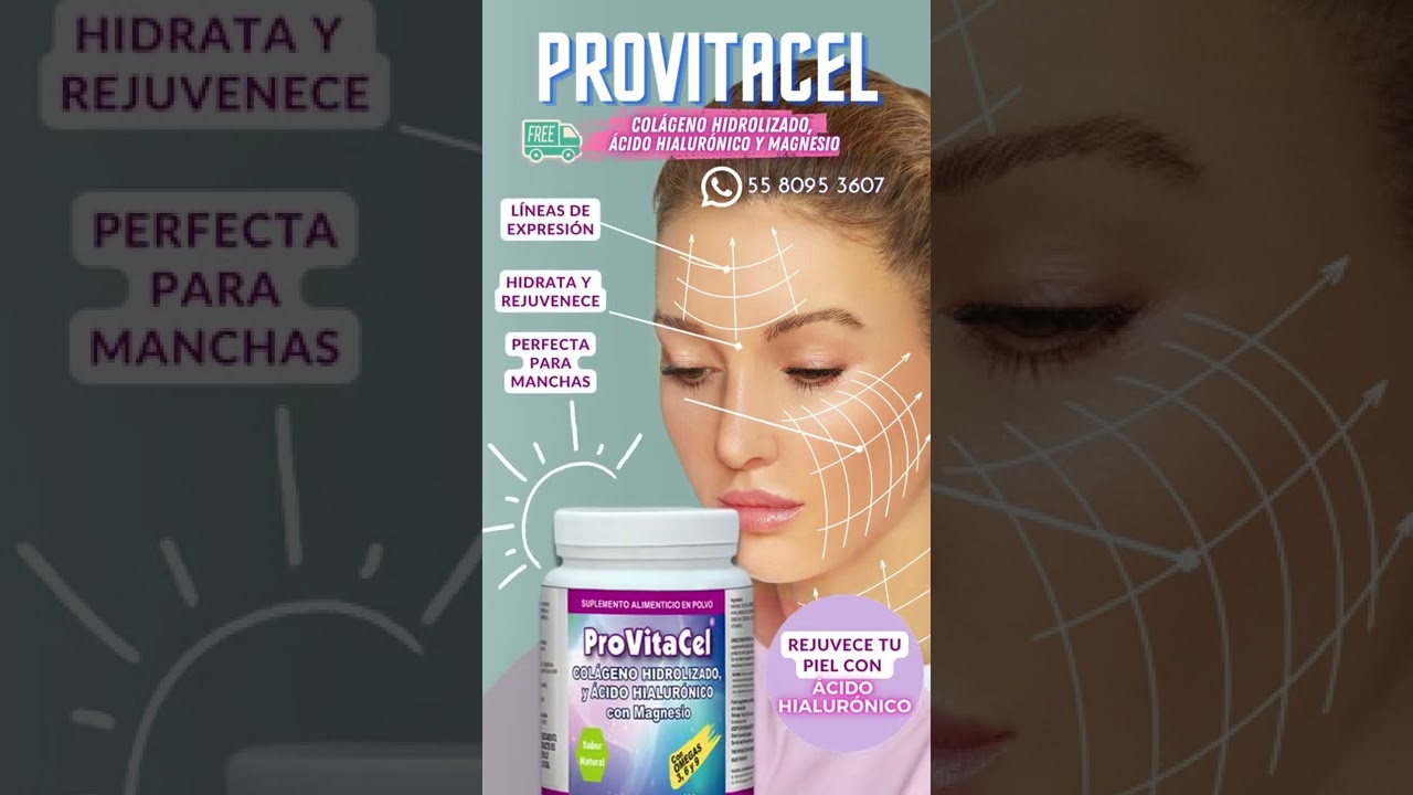 Watch 🌟Colágeno hidrolizado, ácido hialurónico y magnesio 🍂 🌟PROVITACEL ® Now 🌟Colágeno hidrolizado, ácido hialurónico y magnesio 🍂 🌟PROVITACEL ®