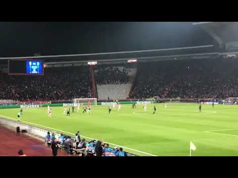 Uefa Champions League Red Star vs PSG atmosphere !!!