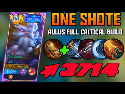 WTF DAMAGE!! TOP GLOBAL 1 AULUS BEST BUILD - BEST BUILD AND EMBLEM AULUS 2025 - NEW GAME PLAY AULUS