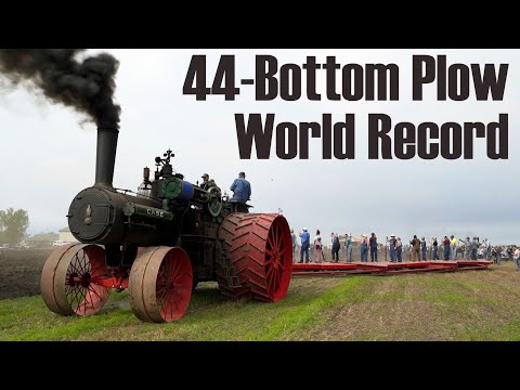 150 Case Steam Engine Pulling 44 Bottom John Deere Plow