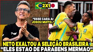 NETO EXALTOU A SELEÇÃO BRASILEIRA APÓS CLASSIFICAÇÃO EM CIMA DO JAPÃO ''ESTÃO DE PARABÉNS MERMÃO''