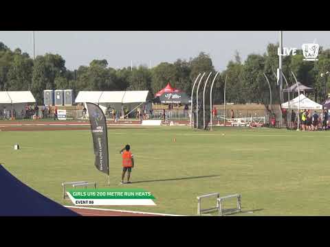 Girls U16 200m Heat 3 - 2019 State Track and Field Championships // LAVicTV