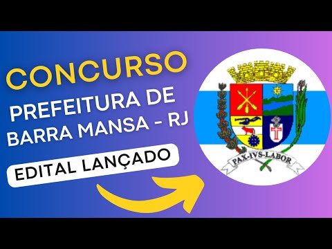 CONCURSO BARRA MANSA RJ 2024  | Edital e Material de Estudos | Concurso Público