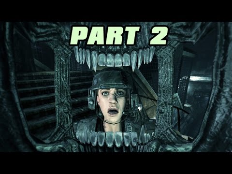 Let's Play Alien Vs Predator 3 Deutsch #02 Alien Story - Hug your Face