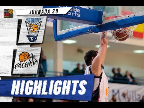 Highlights Club Melilla Baloncesto - Quesos Cerrato Palencia (ORO 15/16 - J30)