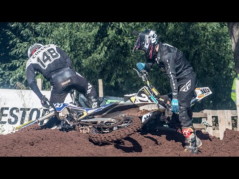 Incredible 125cc Motocross Comeback after First Turn CRASH!