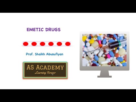 EMETIC DRUGS | MECHANISM OF EMESIS | PHARMACOLOGY OF IPECAC SYRUP & APOMORPHINE