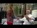LIVE: Pope Francis meets with international comedians | REUTERS - Video