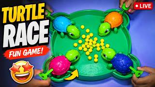 Turtle Race Game Live 🐢 | Fun Family Game Challenge | Kids Playing Live