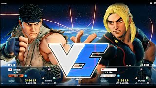 【SF5】 Online Match! from LP3500 to LP 4000 at Japan 【Ryu】　スト5 リュウ対戦動画