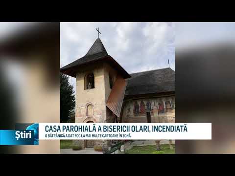 casa parohiala a bisericii olari incendiata