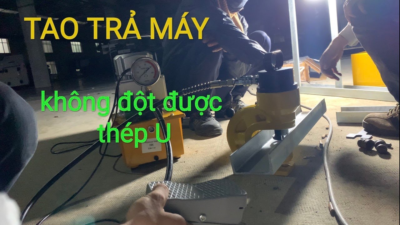 Video Máy đột lỗ thủy lực 31 tấn TLP HHM-60 - Máy đột lỗ thủy lực TLP HHM-60