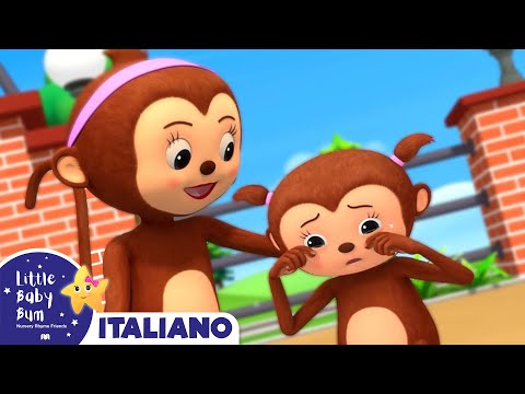 5 Scimmiette | Little Baby Bum Italiano | Canzoni per Bambini