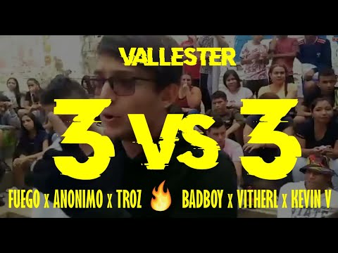 FUEGO x ANONIMO x TROZ vs BADBOY x VITHERL x KEVIN V  | PANDILLAS 3vs3 |16 OCTAVOS|EL CLUB DEL VERSO